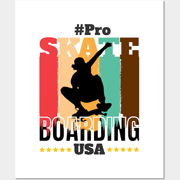 pro skate boarding Wall Art by bless2015